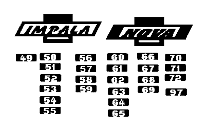 Макет "Логотип Шевроле Импала и Нова" 0