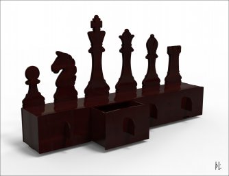 Макет "Органайзер шахматный 4мм" 0