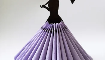 Макет "Деревянный держатель для бумажных салфеток Umbrella lady"