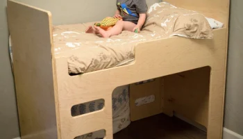 Макет "Двухъярусная кровать для детей cnc план"