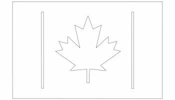 Макет "Флаг Канады 2"