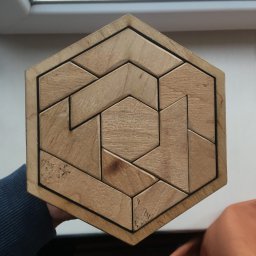 Макет "Деревянный шестиугольник головоломка игра для детей образовательный подарок" 2