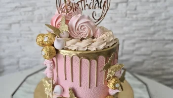 Макет "Топпер для торта с днем рождения"