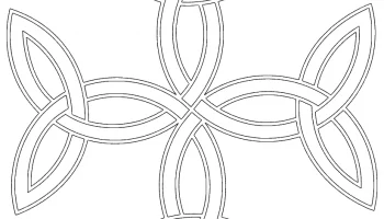 Макет "Кельтский крест трикетра"