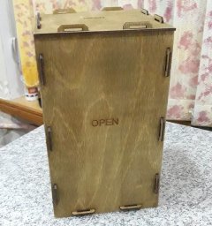 Макет "Складной деревянный ящик складной ящик для хранения" 0