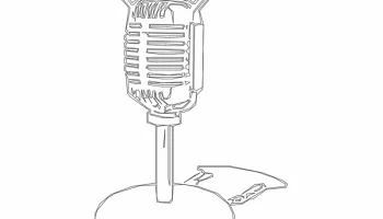 Старомодный радиомикрофон hg wht