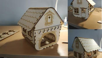 Макет "Маленький деревянный домик"
