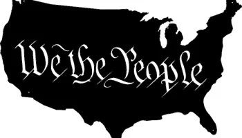Макет "Мы народ карта США"