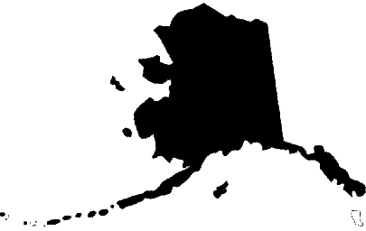Макет "Карта штатов США Аляска Ак" 0