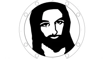 Layout Fixed silhouette of Jesus