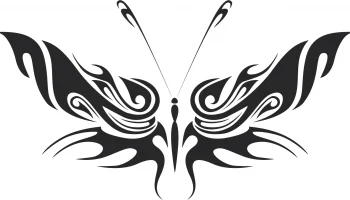 Племенная бабочка векторное искусство 34