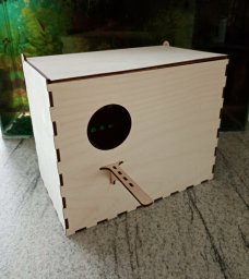 Макет "Коробка для разведения гнезд для попугаев" 0