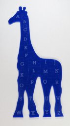 Алфавит жираф пазл для детей акрил 3 мм svg файл 0