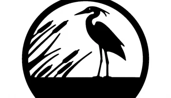 Layout "Silhouette of a heron" #4376916140