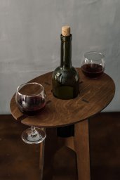 Макет "Держатель для вина винный стол для двоих подарок для пары" 0