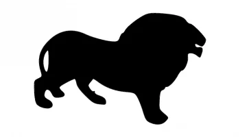 Layout Silhouette of a lion #7099922880