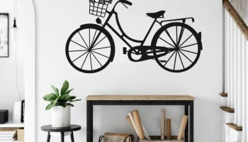 Макет "Декор для стен в виде велосипеда"