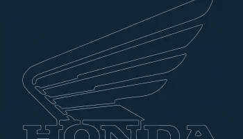 Макет "Логотип крыла мотоцикла Honda"