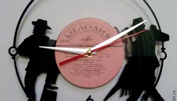 Макет "Настенные часы с виниловой пластинкой Танго Аргентины"