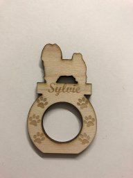 Макет "Кольцо для салфеток в виде собаки svg файл" 1