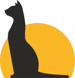 Макет "Тв-2 логотип кошка без границы вектор" 0