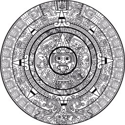Макет "Векторный календарь майя" 0