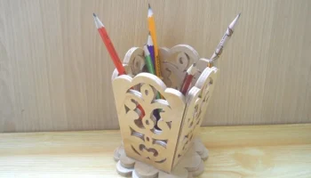 Макет "Деревянная декоративная подставка для карандашей" #7257034434