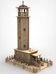 Деревянный маяк 3d модель 0