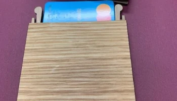 Макет "Коробка для подарочных карт держатель для визиток"