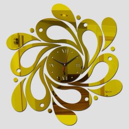 Макет "Настенные часы в форме спиральной волны" 0