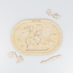 Макет "Карта мира прищепка головоломка игрушка" 1
