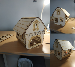 Макет "Маленький деревянный домик" 0