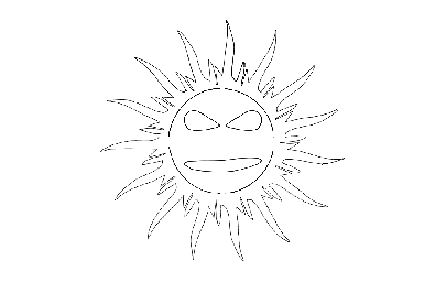 Макет "Прохладное солнце" 0