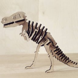 Макет "Деревянная головоломка скелет динозавра" 0