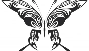 Племенная бабочка векторное искусство 48