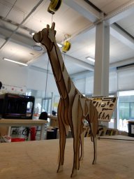 Шаблон 3d-модели жирафа 0