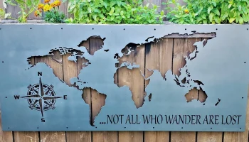 Макет "Карта мира Не все блуждающие потеряны"