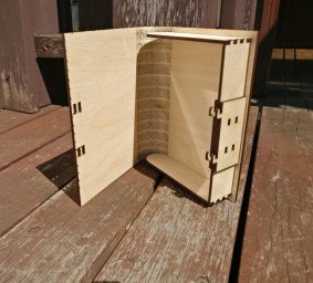 Макет "Коробка для книг с защелкой 3 мм svg файл" 2