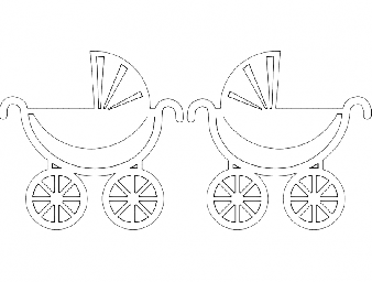 Макет "Aplique carrinho de bebe" 0