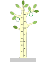 Макет "Диаграмма роста деревьев диаграмма роста детей" 0