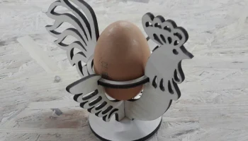 Макет "Пасхальный петух подставка для пасхальных яиц"