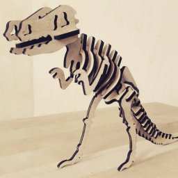 Макет "Деревянная головоломка скелет динозавра" 1