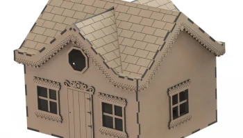 Макет "Деревянный дом вилла модель набор деревянный западный дом"