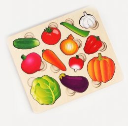 Макет "Овощи обучающая головоломка для детей" 0