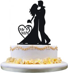 Макет "Жених и невеста торт топпер для свадьбы" 0