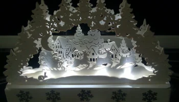 Макет "Рождественская сцена украшения ночник праздничные украшения"