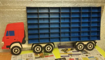 Макет "Игрушечный автомобиль полка настенная игрушка автомобиль хранения органайзер грузовик 3мм"