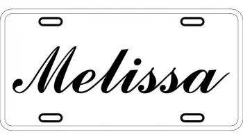 Номерной знак - Мелисса