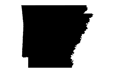 Карта штатов США Арканзас Ар 0