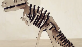 Макет "Деревянная головоломка скелет динозавра"